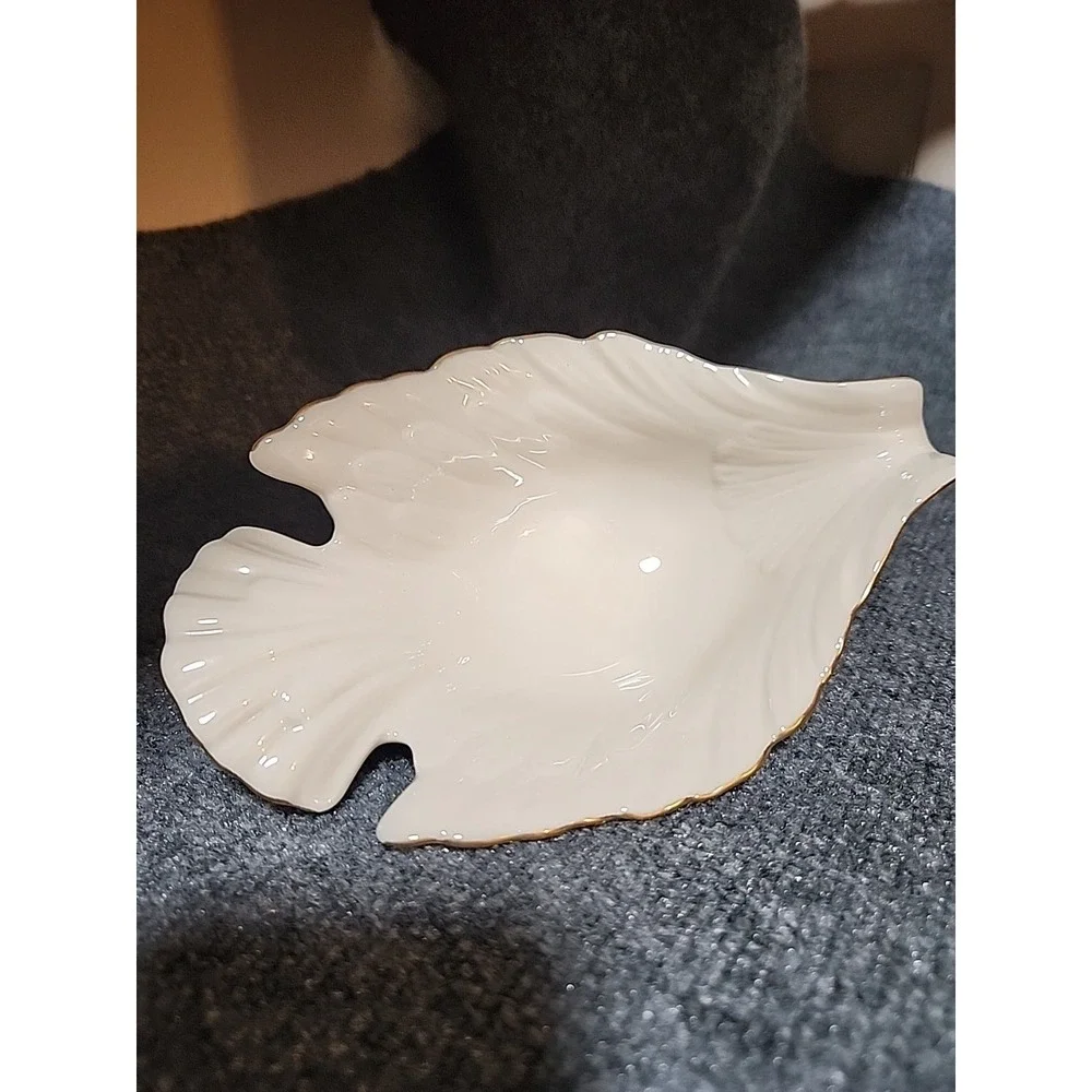 LENOX‎ DOVE CANDY DISH Bird-Shape Bowl Cream Ivory 24k Gold Trim